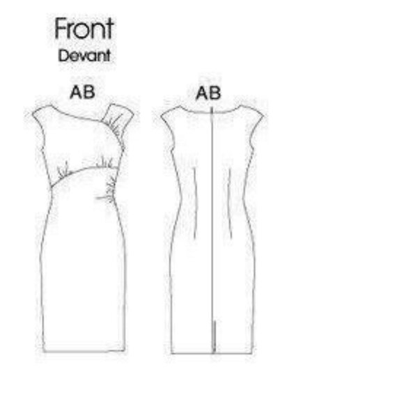 Sewing Pattern Vogue V1205 Women Dress Formal Holiday Party 8-14 Kay Unger U/C - Picture 2 of 7